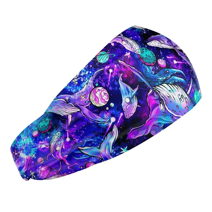 Space Fish Army Eco-Friendly Diving Headband, Color: Cosmic Whale