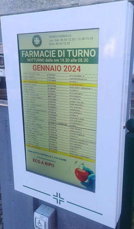 BACHECA TURNI DIGITALE