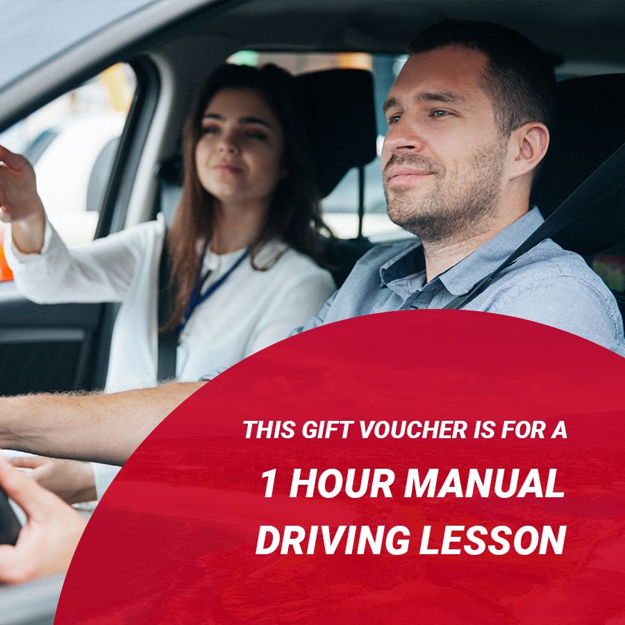 This gift voucher is for a 1 hour manual driving lesson This gift voucher is for a 1 hour manual driving lesson
