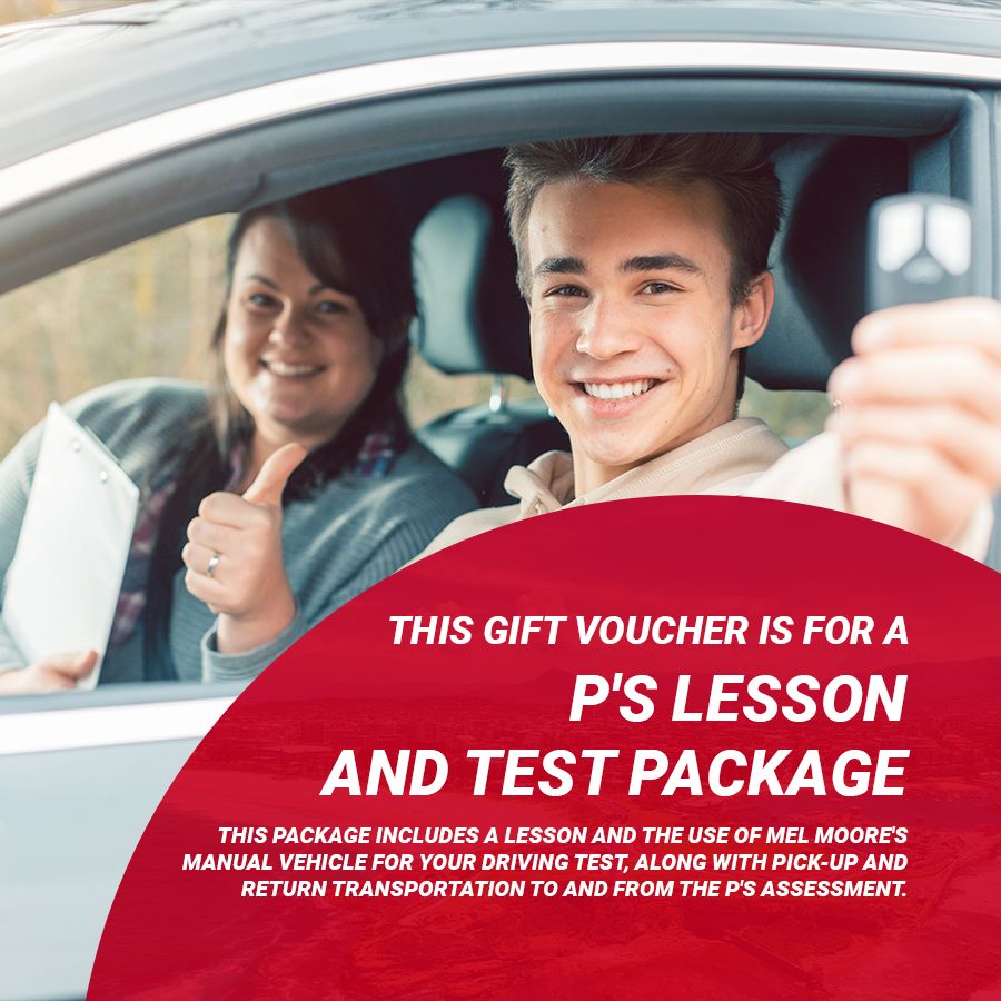 This gift voucher is for a P’s lesson and test package (Manual) This gift voucher is for a P’s lesson and test package (Manual)