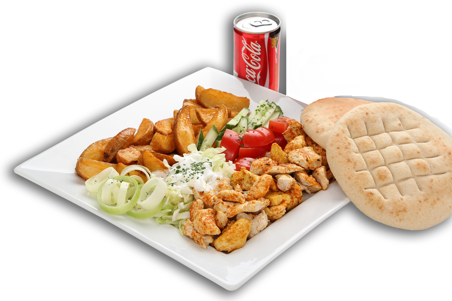 MAXI tál /2 személyes gyros tál+sült burgonya+0,33 l üdítő/