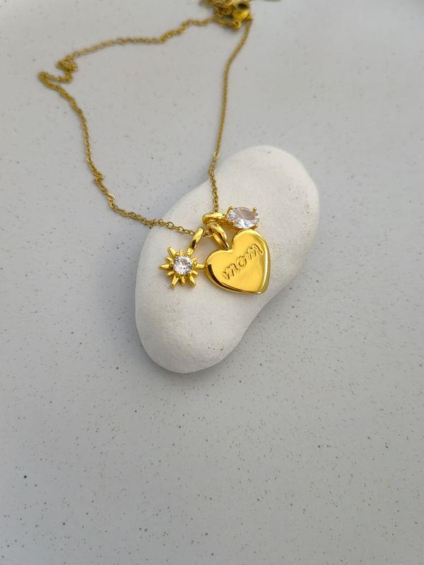 MOM HEART NECKLACE