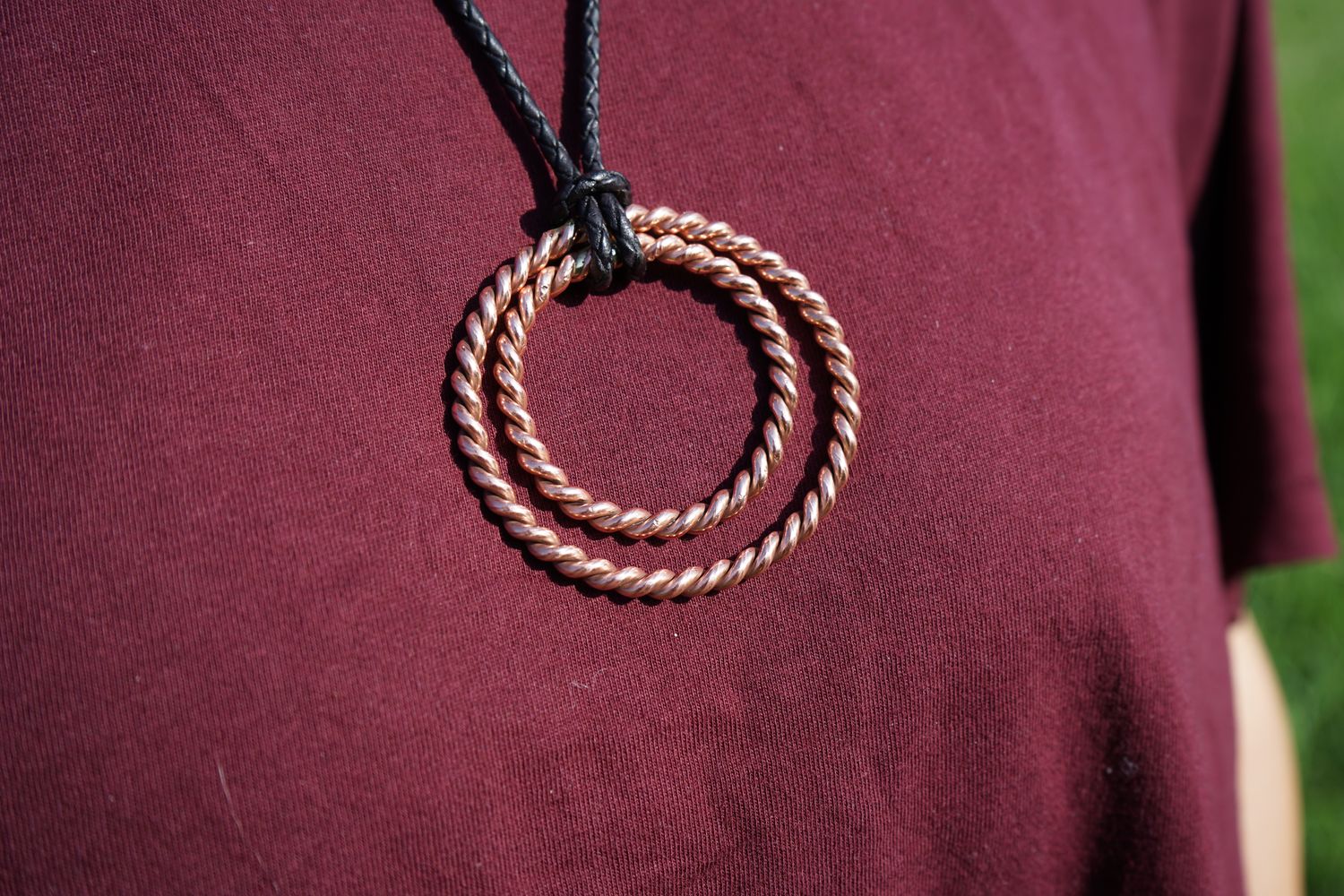 Double Tensor Ring Necklace 144hz