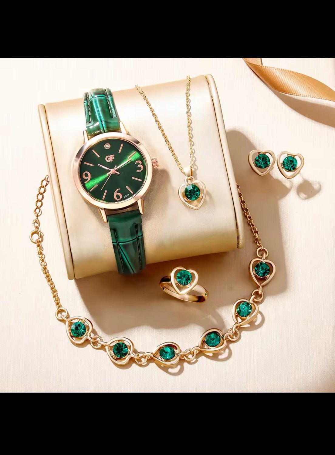 Lxury 6 PCS New Love Rhinestone Jewelry Ladies