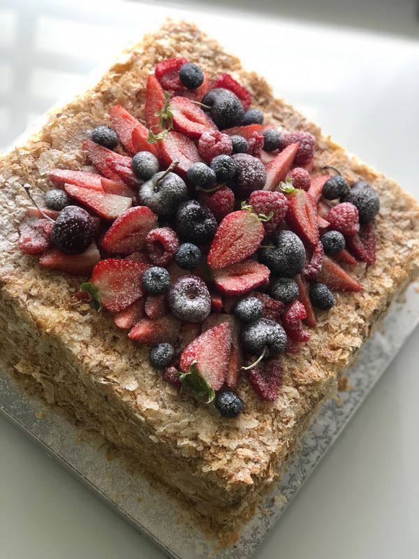 Tarta de Hojaldre y crema