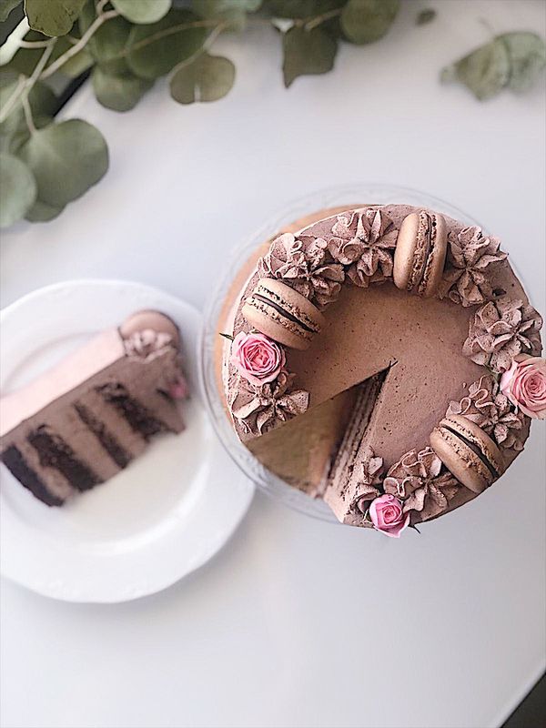 Tarta de chocolate y trufa