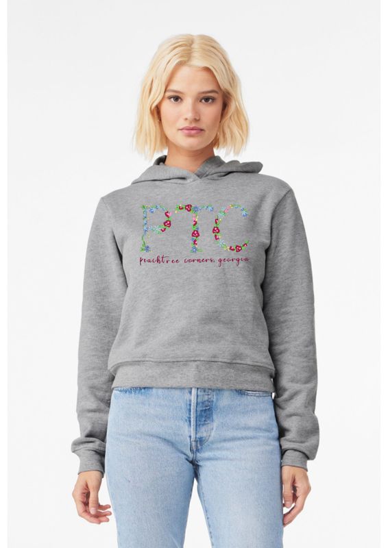 PTC Floral Embroidered Ladies Hoodie