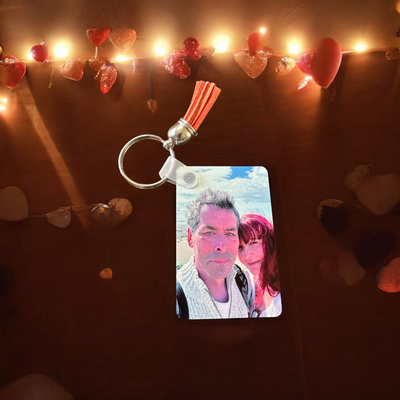 Photo Key Ring (MDF) Two Photos
