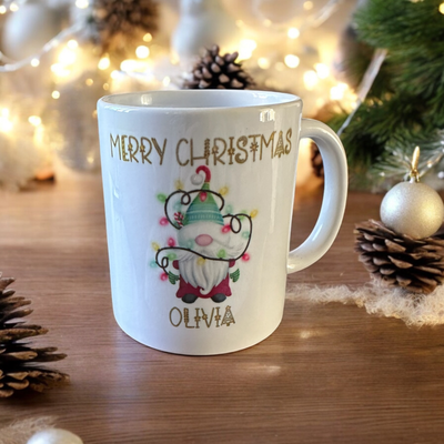 Merry Christmas Gonk Name Mug