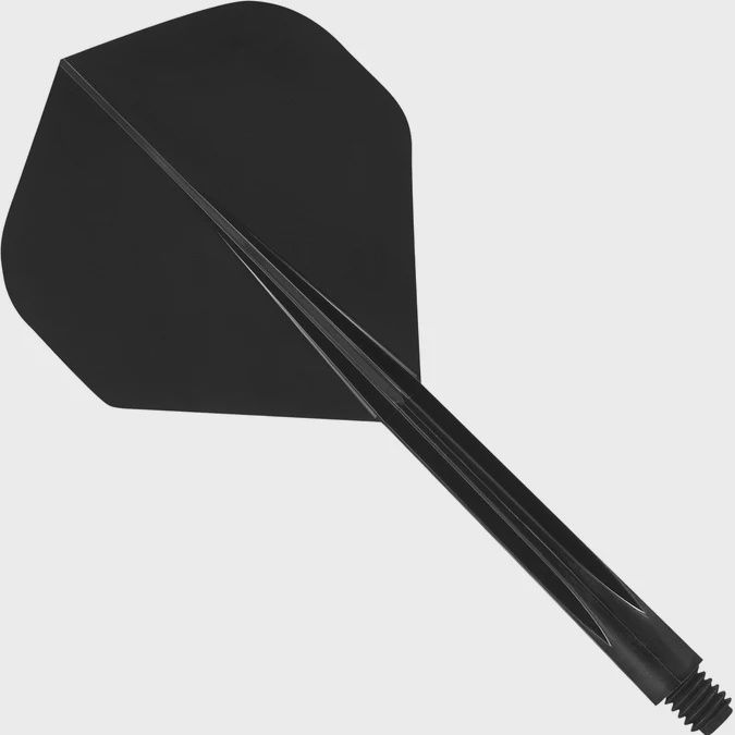 Condor Axe 1 piece Molded Flight/Shaft Standard Shape, Colour: Black Long
