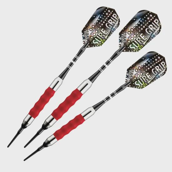 Viper Suregrip Soft Tip Darts, Colour: Red 18gm