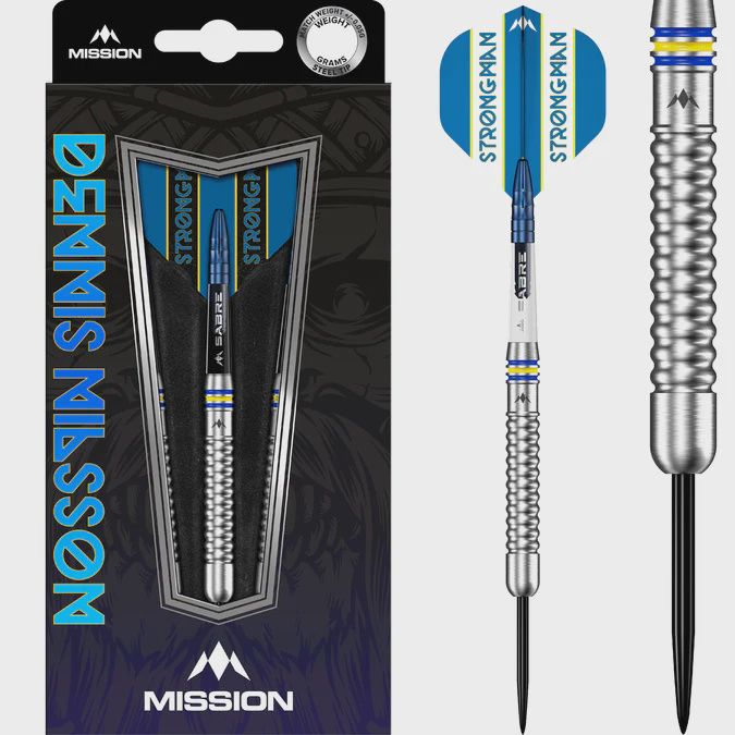 Mission Dennis Nilsson Steel Tip Darts 23gm Mission Dennis Nilsson Steel Tip Darts 23gm
