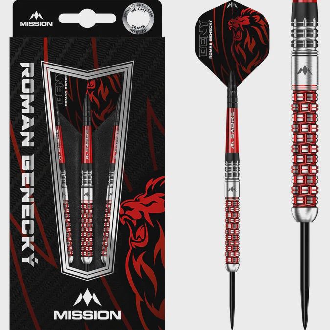 Mission Roman Benecky  Steel Tip Darts 22gm