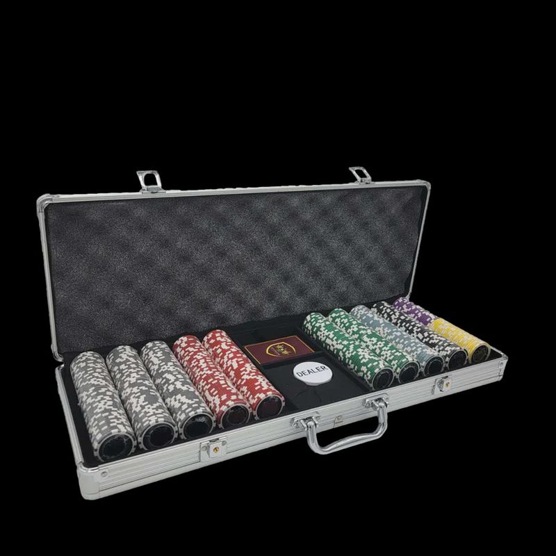 500 Chip Set High Roller Laser $1 to $100 Denominations