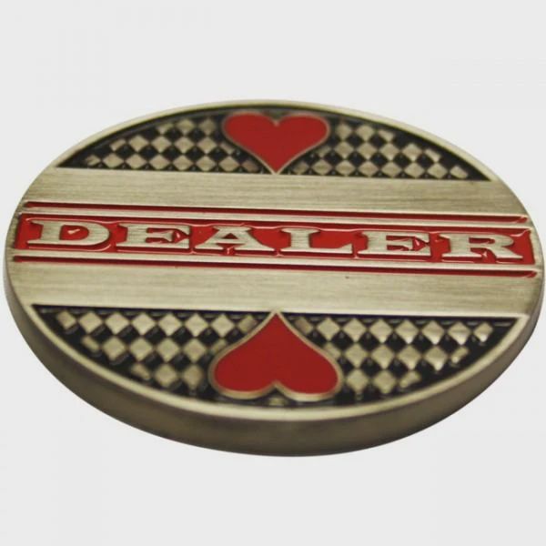 2 2" Metal Dealer Button