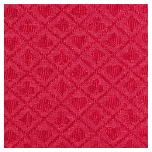 Suited Waterproof Poker Table Cloth Red