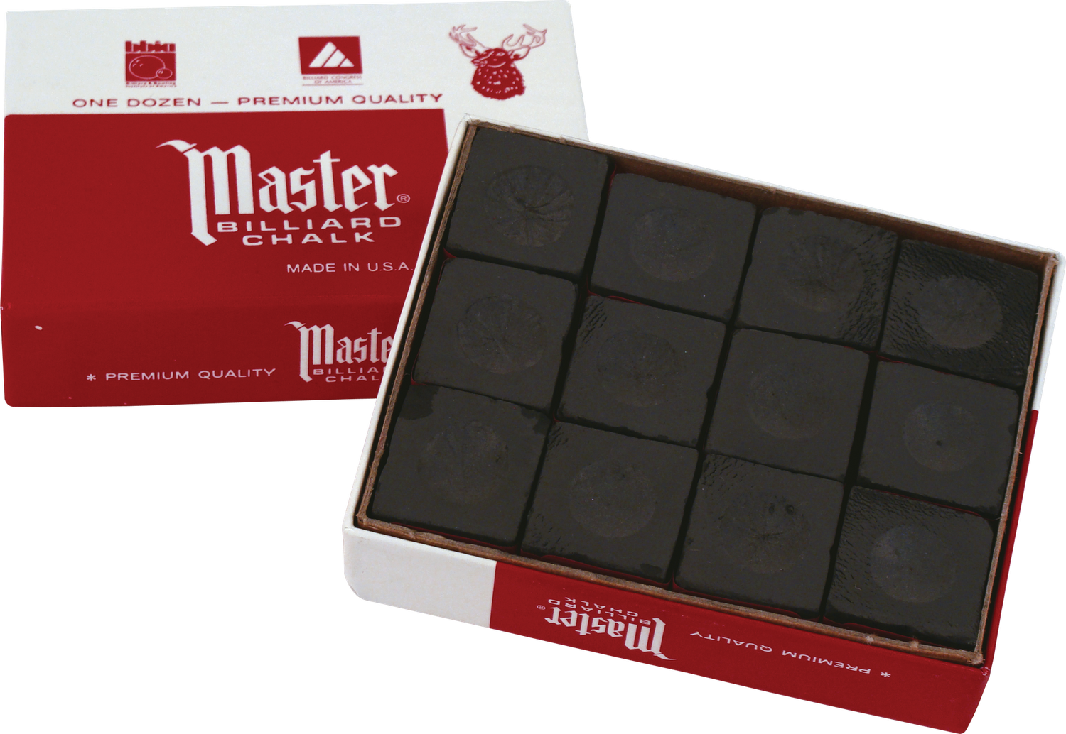 Master Chalk 6pk Black