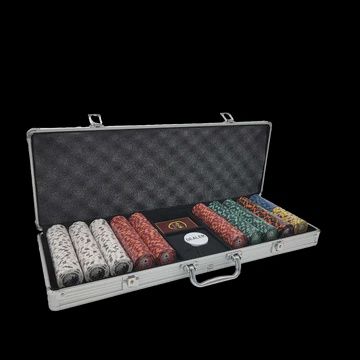 500 Chip Set Ying Yang $0.25 to $25 Denominations