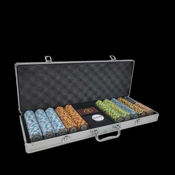 500 Chip Set Monte CarlosPoker Club $100 to $10,000 Denominations