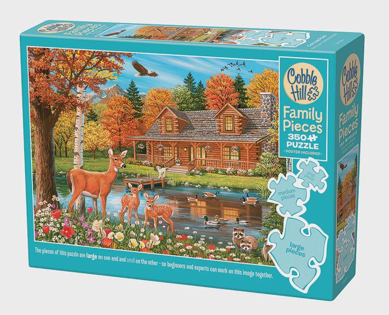 350 Pc Cobble Hill Family Pieces Cottage Pond