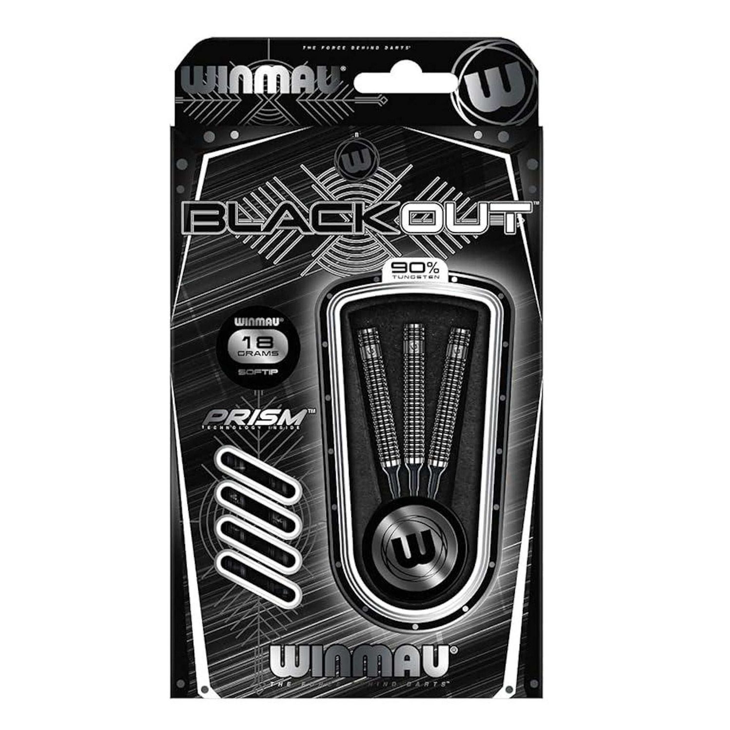 Winmau Blackout Soft Tip Darts 18gm