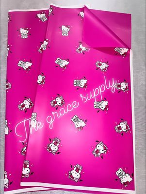 Hot pink solid skull hello kitty