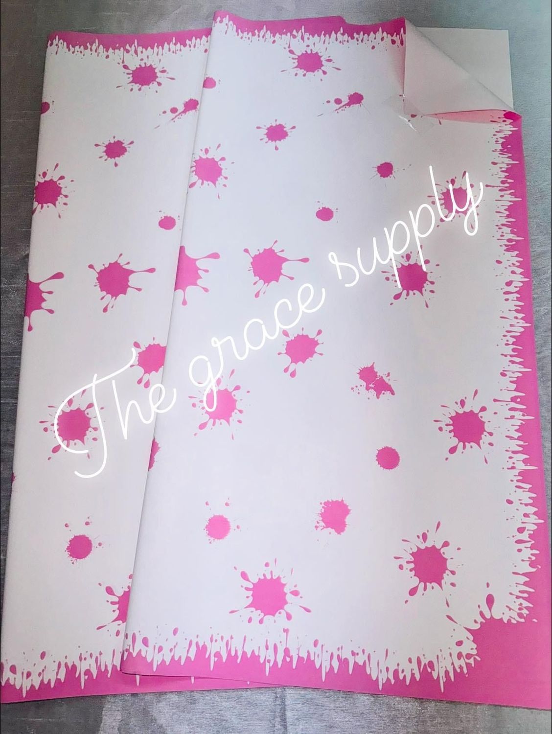 Pink bloody paper