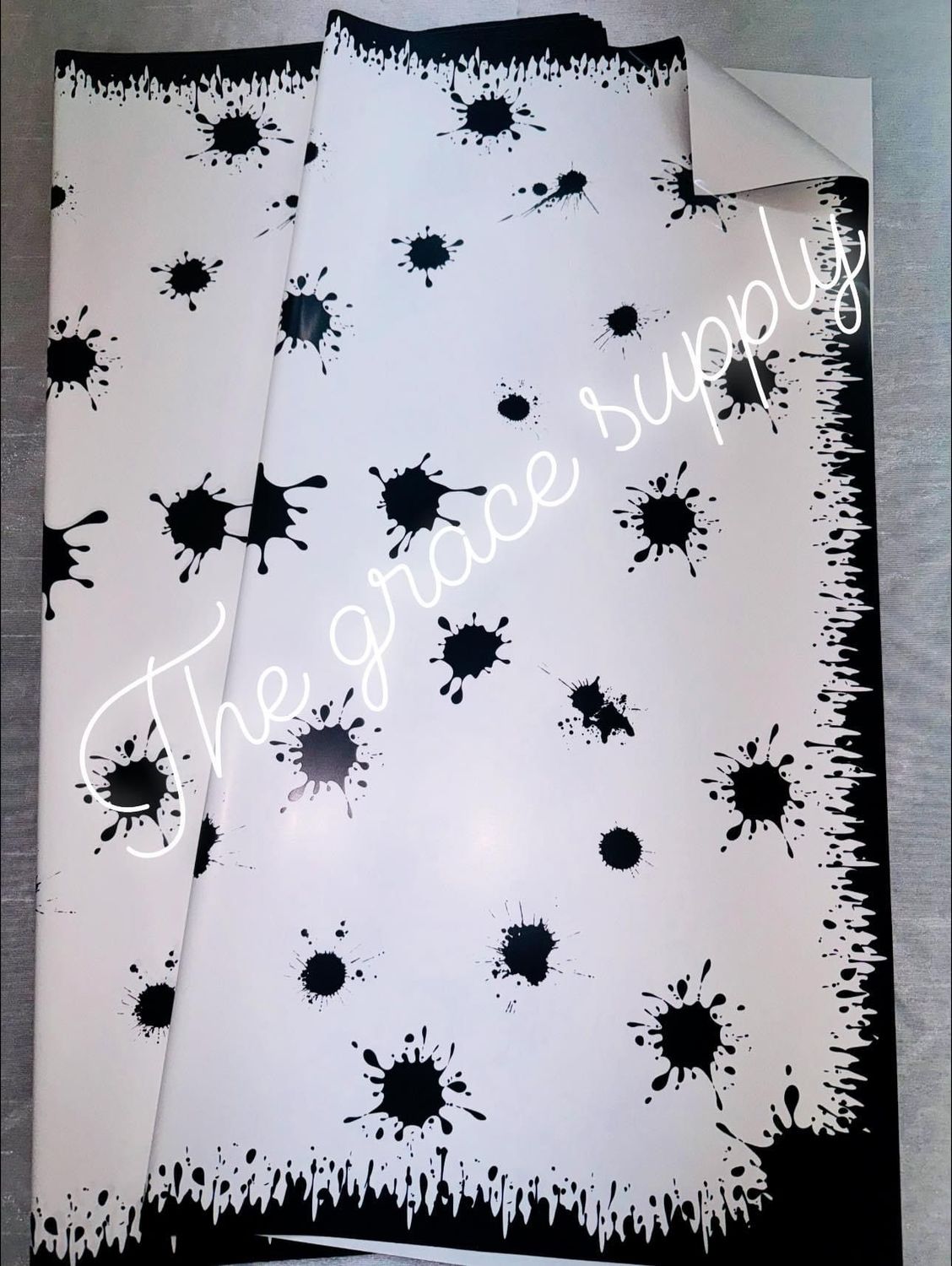 Black bloody paper