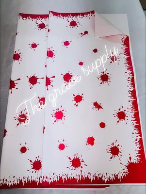 Red bloody paper