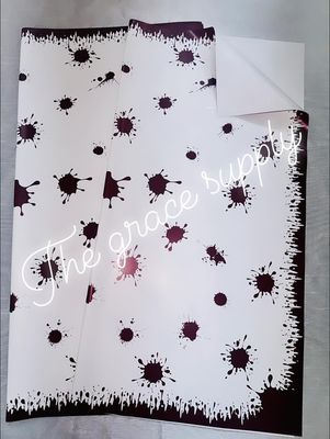 Burgundy bloody paper