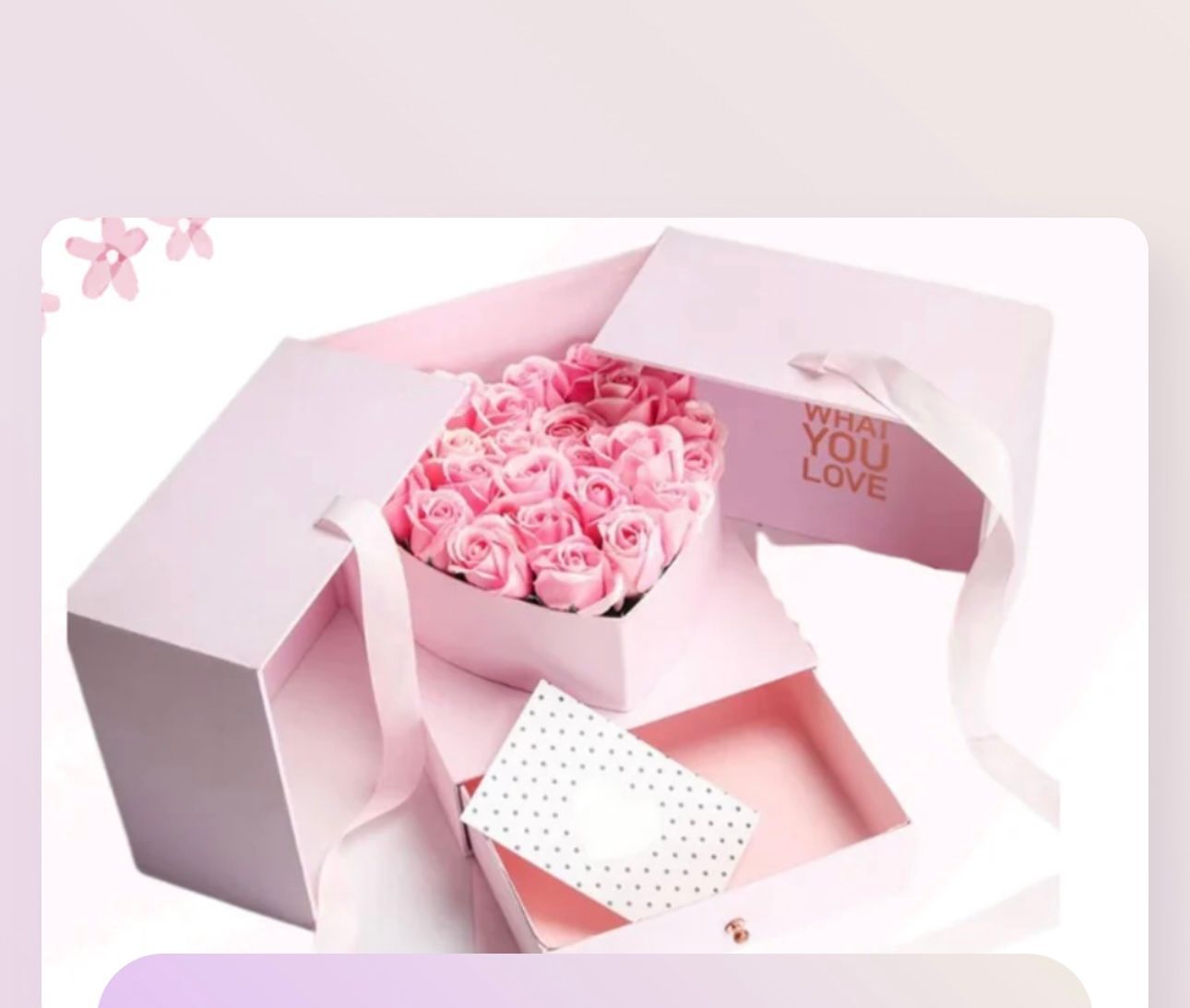 Pink Luxury floral box