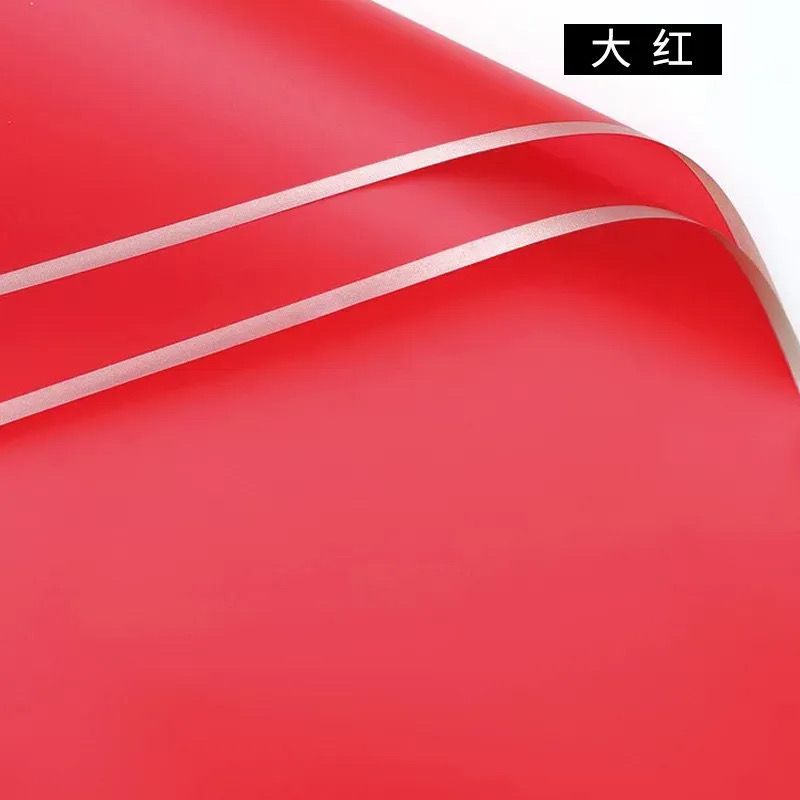 Translucent red with gold edges paper