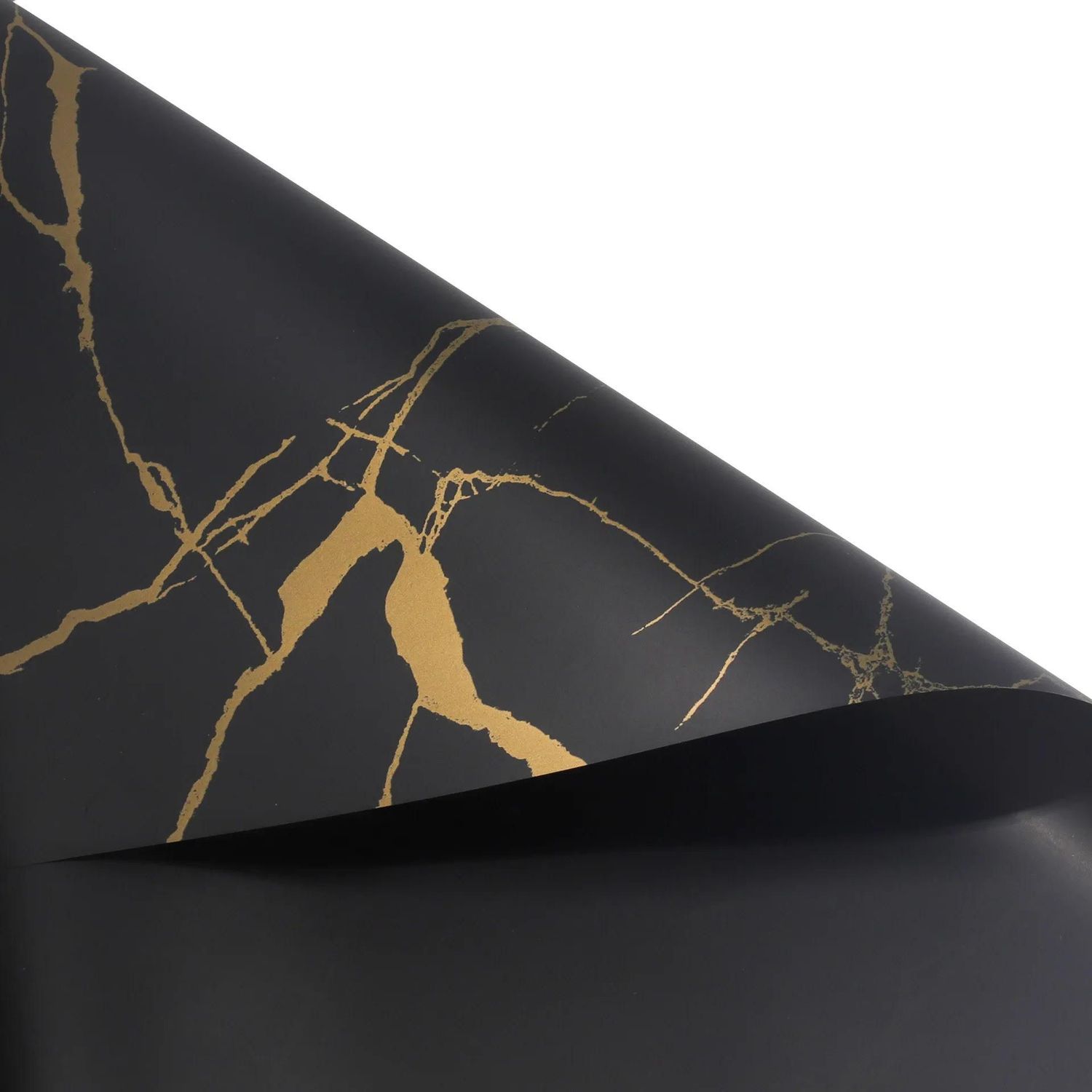 Black with gold paper