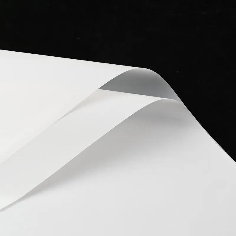 Translucent white paper