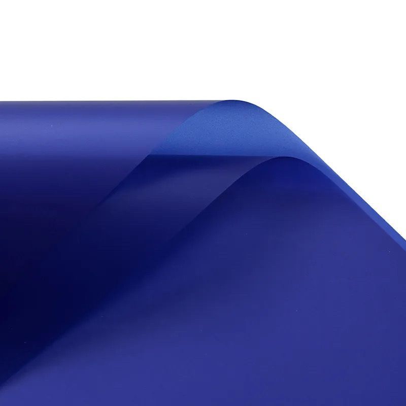 Translucent blue paper