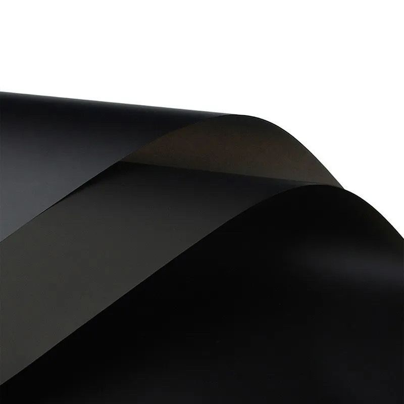 Translucent black paper