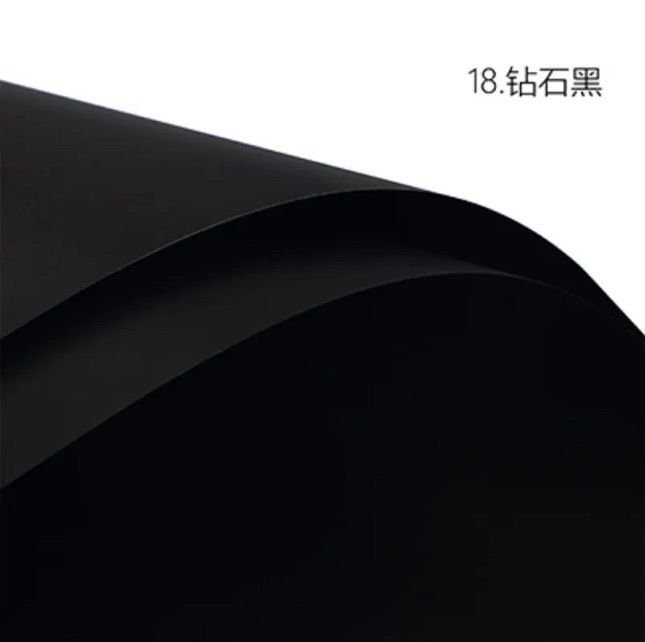 Solid black paper