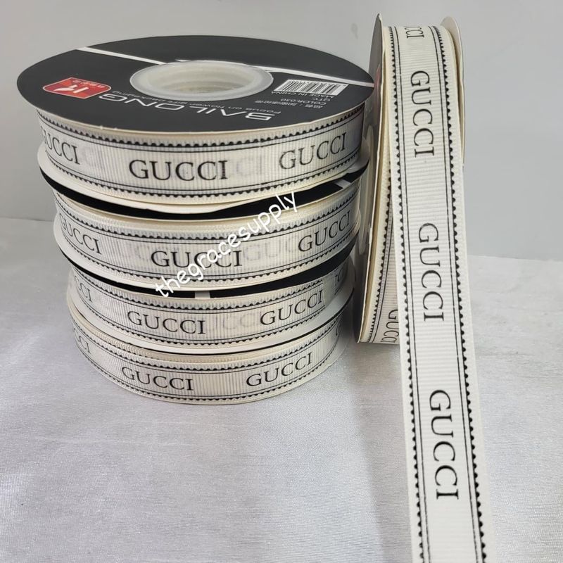 White Gucci Ribbon