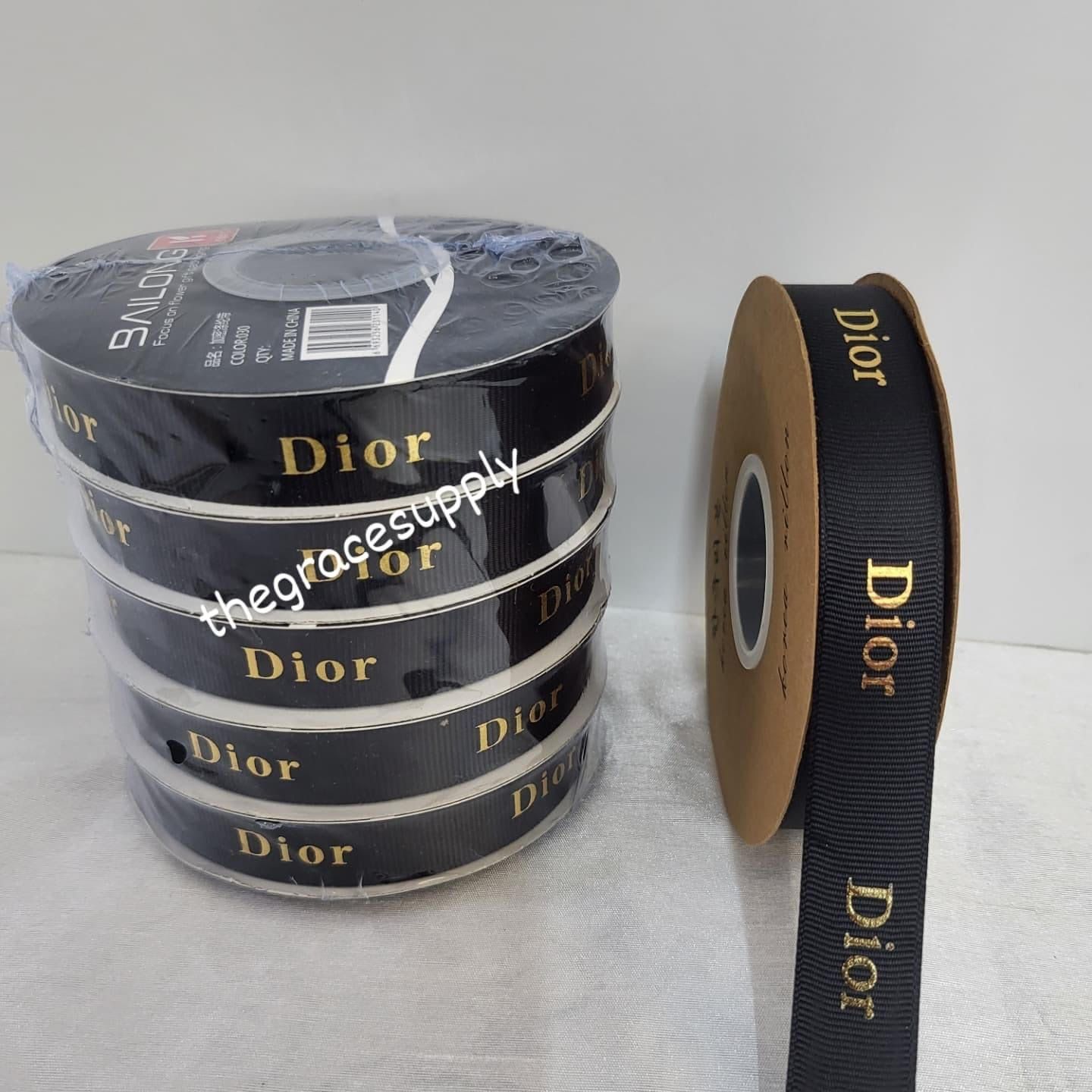 Black Dior Ribbon