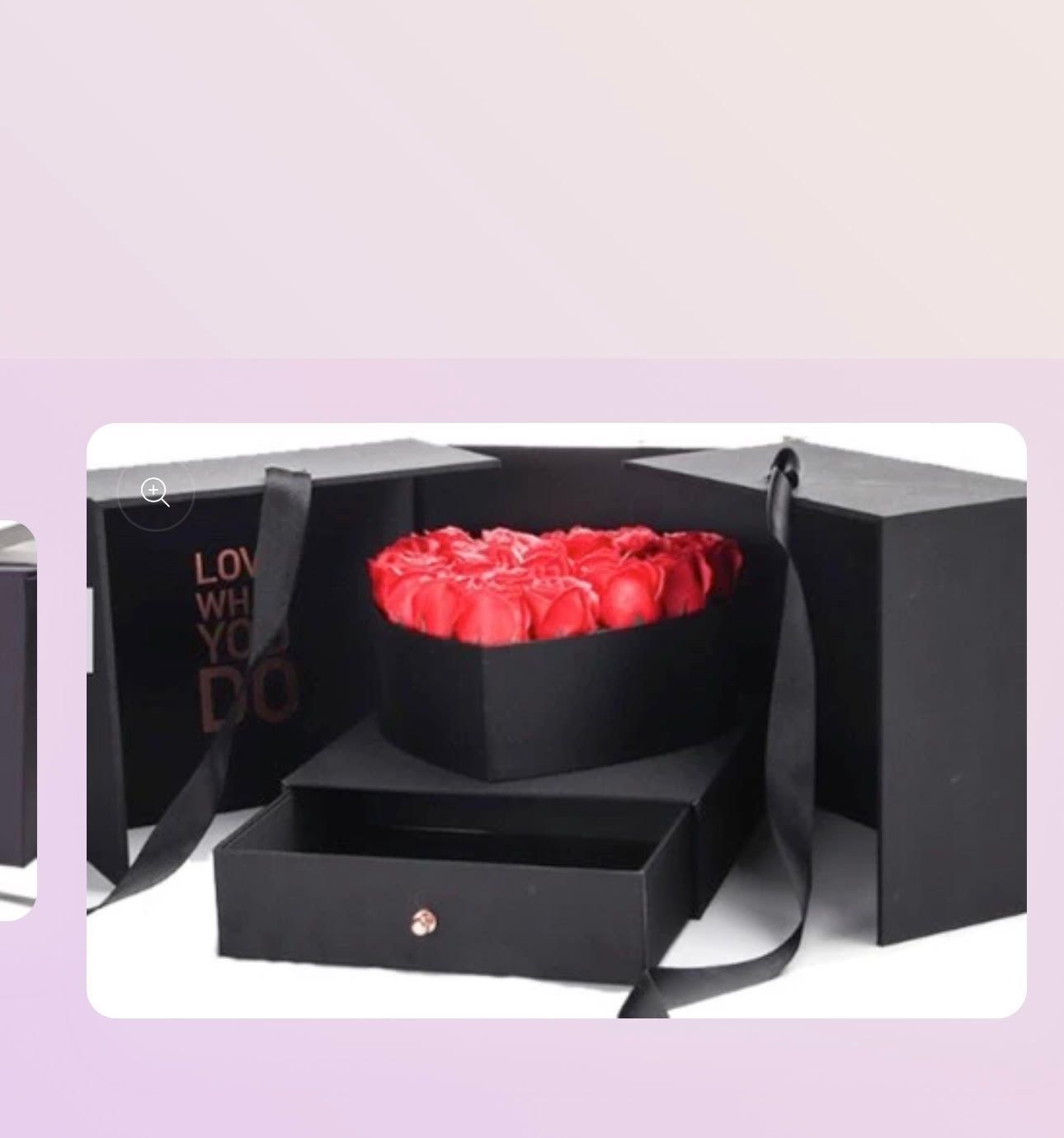 Black Magic cube box with drawer