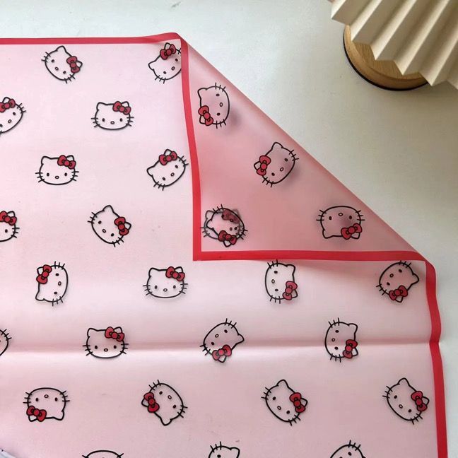 Translucent red H Kitty paper