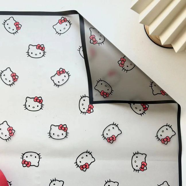 Translucent black H Kitty paper