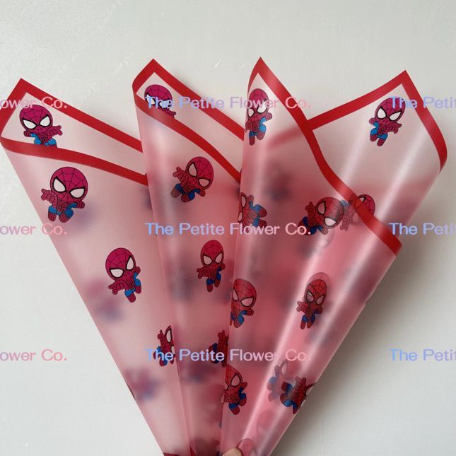 Translucent red spiderman