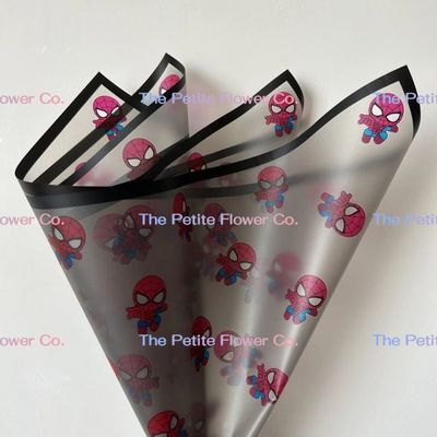 Translucent black spiderman paper