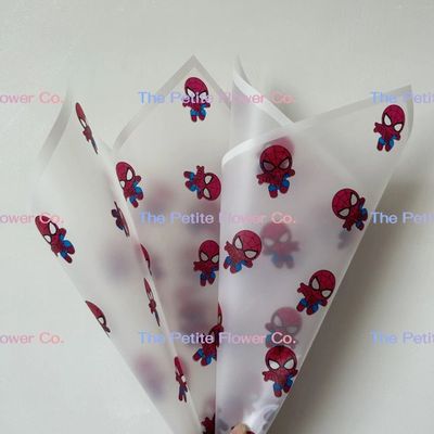 Translucent white spiderman paper