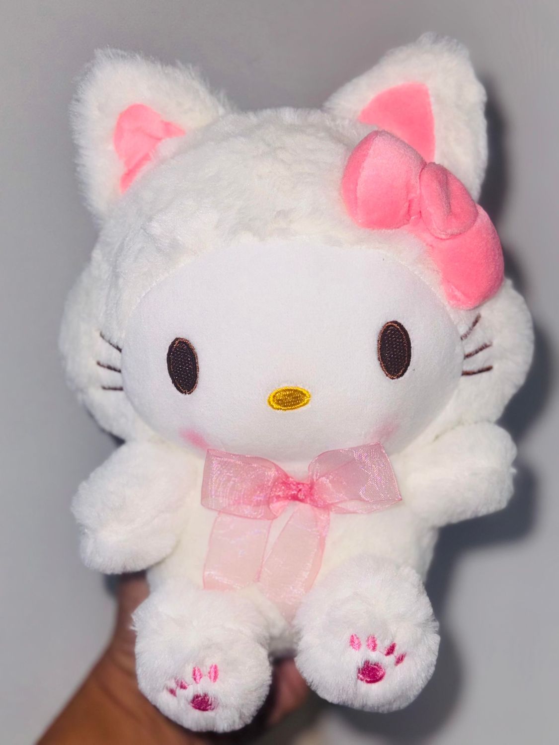 Pink Hello Kitty cat Hoodie Plushie