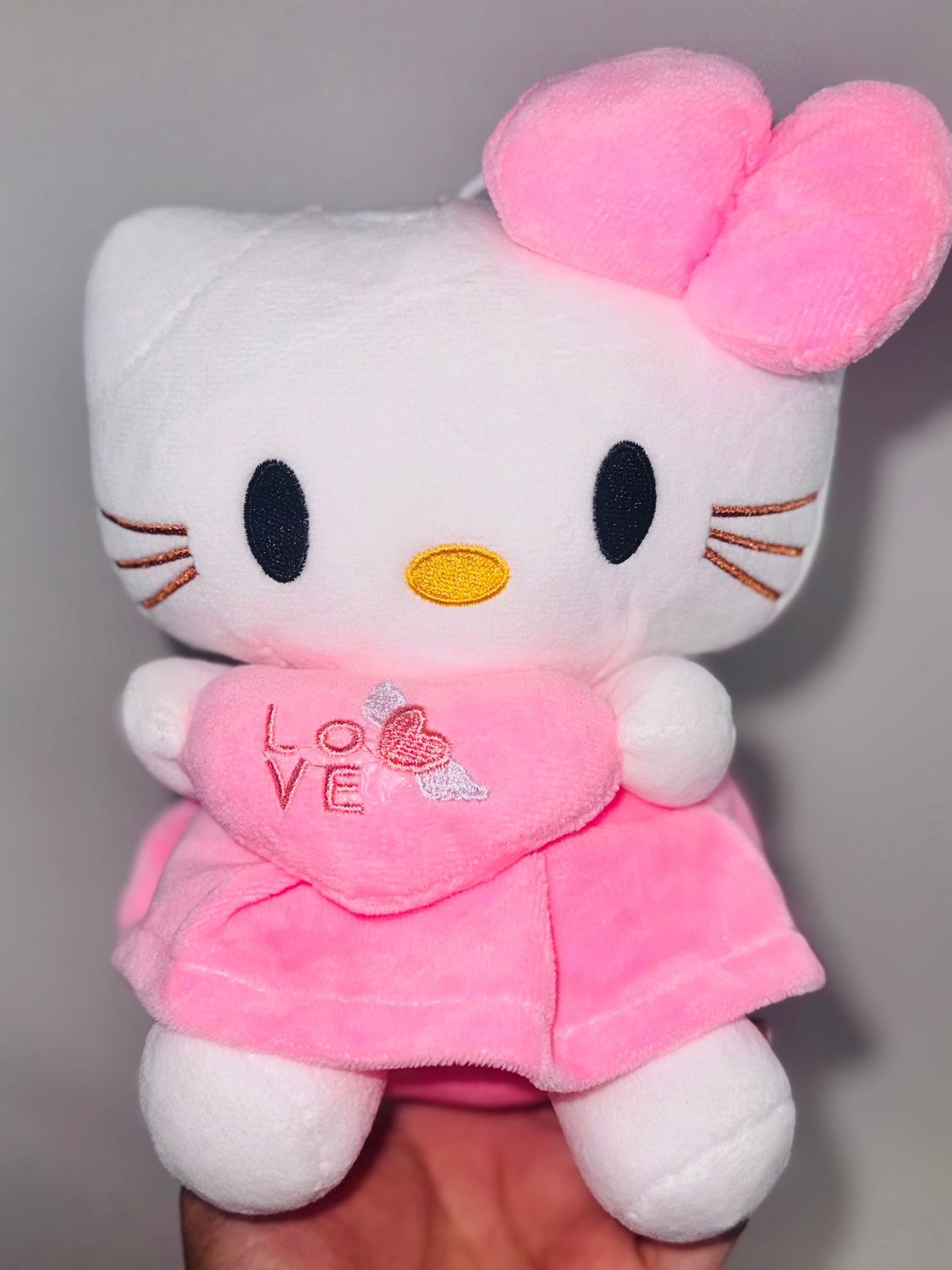 Pink Hello Kitty love plush