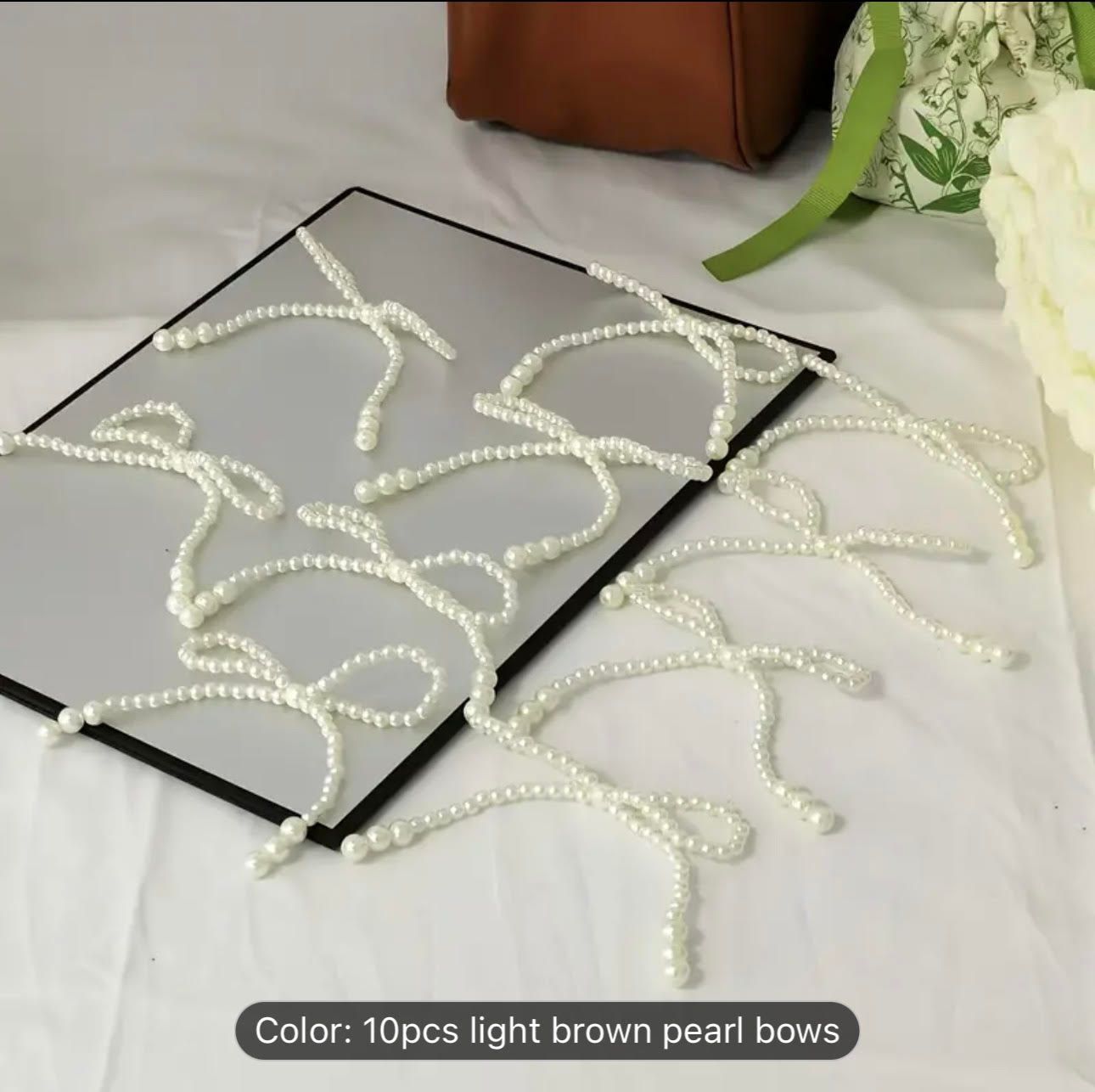10 pack Pearl Bow for Bouquets
