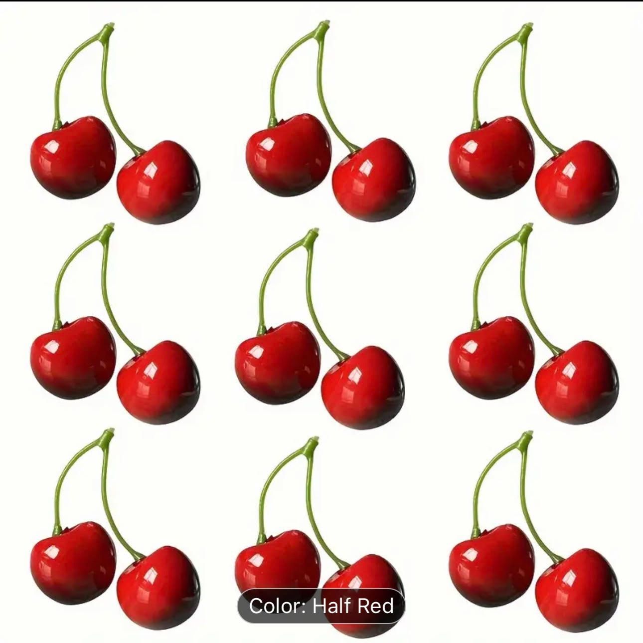 3D Red Cherry Foam Decoration - Perfect for a special touch in your Bouquet.