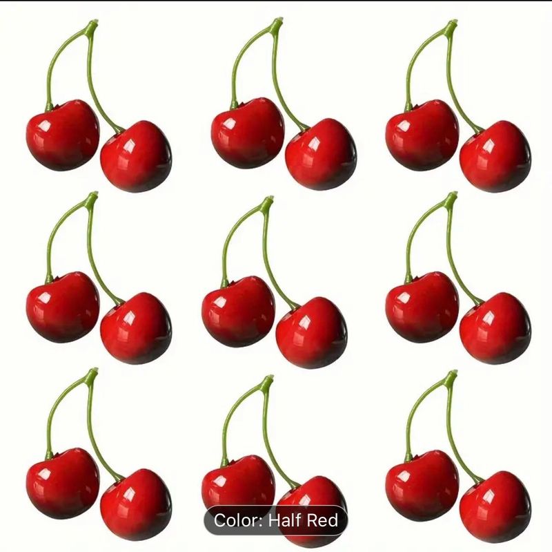 3D Red Cherry Foam Decoration - Perfect for a special touch in your Bouquet.